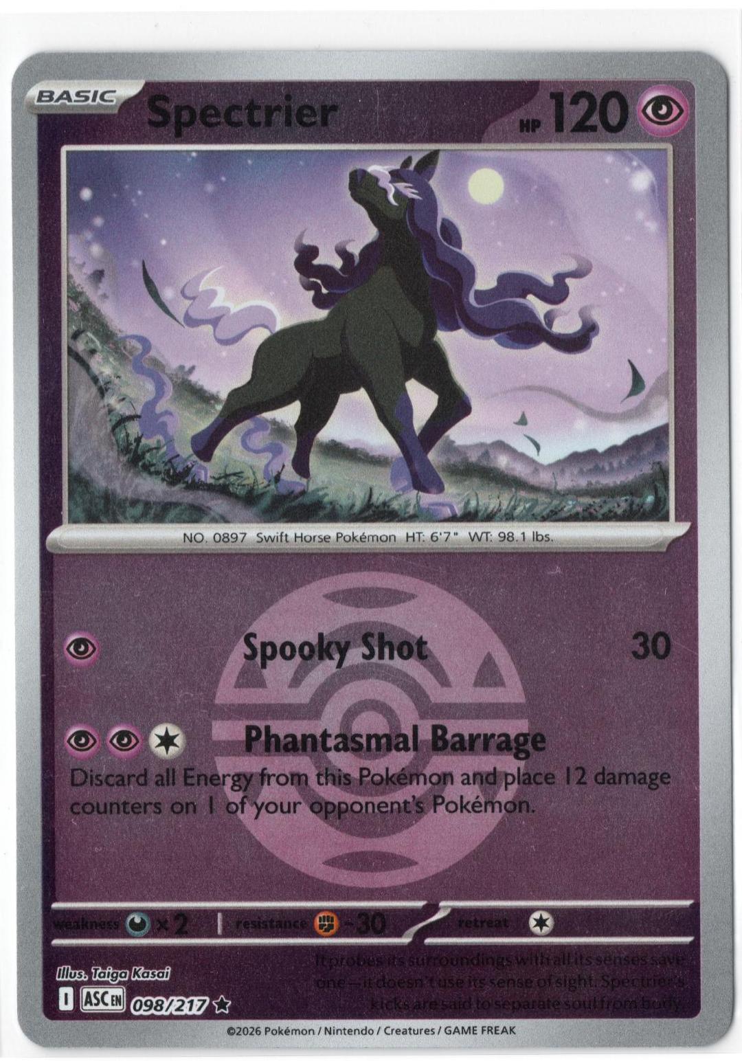 Ascended Heroes Spectrier [Ball] Pokémon card
